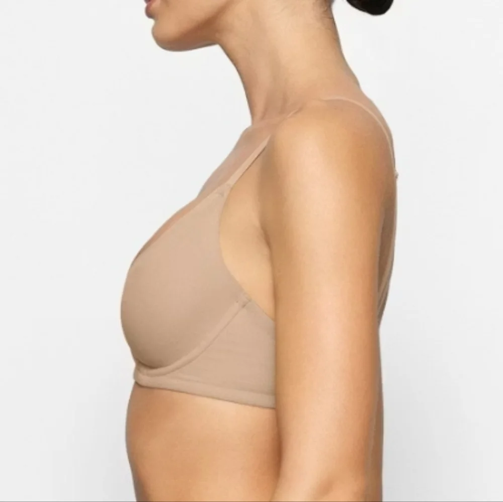 SKIMS Fits Everybody Unlined Demi Bra Tan Women's 36B - Picture 7 of 10